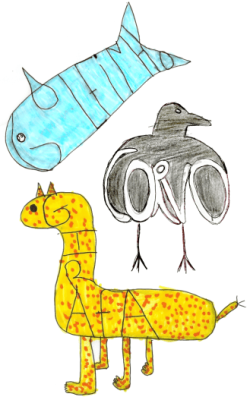 Palavra / esqueleto / animal